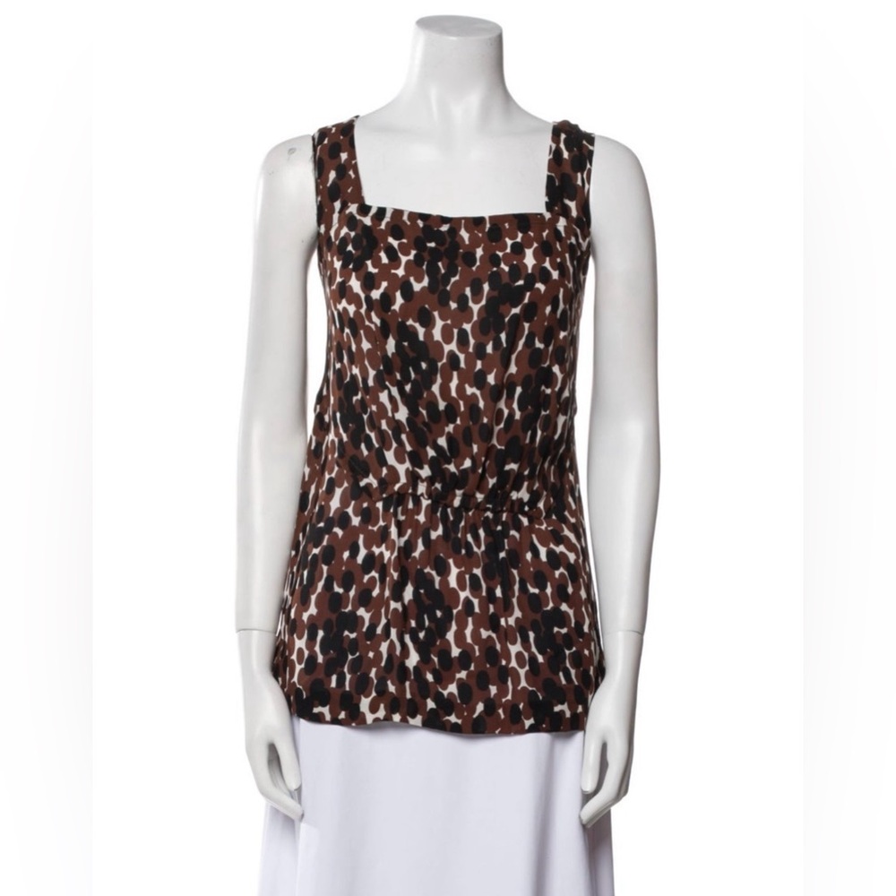 Tory Burch Leopard Print Tank Top